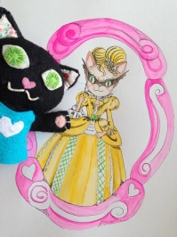 絵:仮面舞踏会に出かける貴婦人