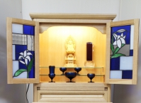 ステンド仏壇　はすの花　(参考作品）